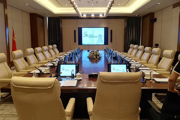 南京政府辦公家具廠家定制海洋監(jiān)測(cè)無紙化辦公升降會(huì)議桌